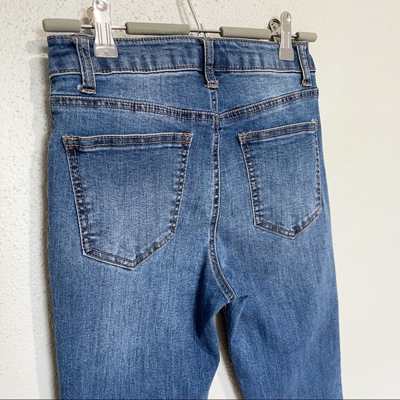 2 Pair Skinny Jeans Blue Size 1 High and Mid Rise - Picture 4 of 16